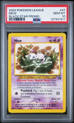 2002 Pokemon League Promo Black Star Mew Black Star Promo #47 PSA 10