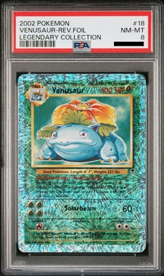 2002 Pokemon Legendary Collection #18 Venusaur-Reverse Foil