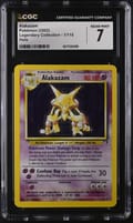 2002 Pokemon Legendary Collection Alakazam Holo #1/110 CGC 7