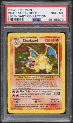 2002 Pokemon Legendary Collection Charizard-Holo #3 PSA 8