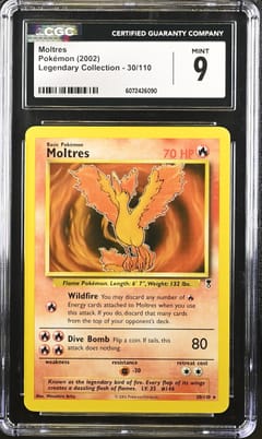 2002 Pokemon Legendary Collection Moltres #30/110 CGC 9