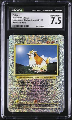 2002 Pokemon Legendary Collection Pidgey Reverse Holo #85/110 CGC 7.5