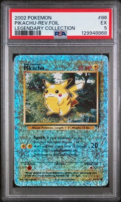2002 Pokemon Legendary Collection Pikachu-Rev.Foil Legendary Collection #86 PSA 5