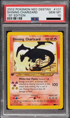 2002 Pokemon Neo Destiny #107 Shining Charizard 1st Edition