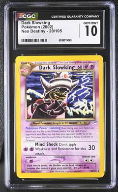 2002 Pokemon Neo Destiny Dark Slowking #20/105 CGC 10