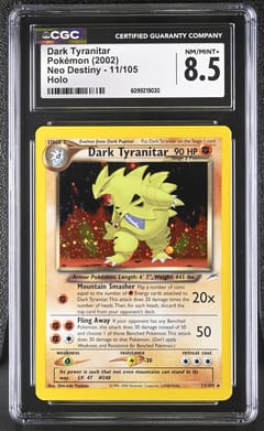 2002 Pokemon Neo Destiny Dark Tyranitar Holo #11/105 CGC 8.5