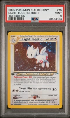 2002 Pokemon Neo Destiny Light Togetic-Holo 1st Edition #15 PSA 9