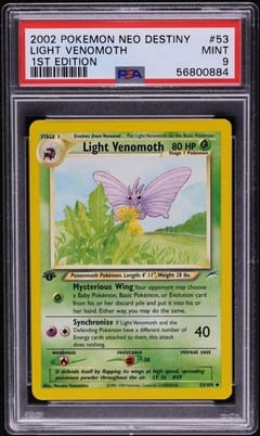 2002 Pokemon Neo Destiny Light Venomoth 1st Edition #53 PSA 9