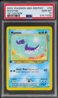 2002 Pokemon Neo Destiny Mantine 1st Edition #74 PSA 10