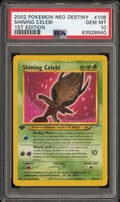 2002 Pokemon Neo Destiny Shining Celebi 1st Edition #106 PSA 10