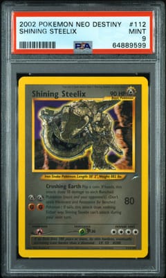 2002 Pokemon Neo Destiny Shining Steelix #112 PSA 9