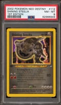 2002 Pokemon Neo Destiny Shining Steelix 1st Edition #112 PSA 8