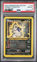 2002 Pokemon Neo Destiny Shining Tyranitar 1st Edition #113 PSA 8