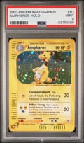 2003 Pokemon Aquapolis Ampharos-Holo #H1 PSA 9
