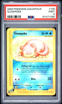 2003 Pokemon Aquapolis Slowpoke #108 PSA 9