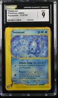 2003 Pokemon Aquapolis Tentacool #113/147 CGC 9