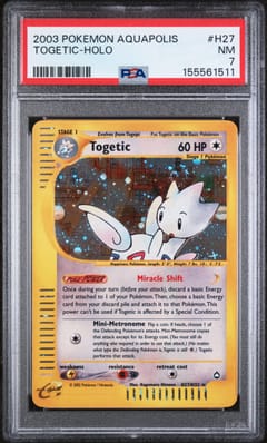 2003 Pokemon Aquapolis Togetic-Holo #H27 PSA 7