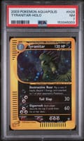 2003 Pokemon Aquapolis Tyranitar-Holo #H28 PSA 7