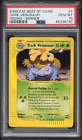 2003 Pokemon Best of Game Promo Dark Venusaur Winner #7 PSA 10