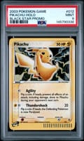 2003 Pokemon Black Star Promo Pikachu-Holo #012 PSA 9