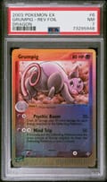 2003 Pokemon Ex Dragon Grumpig-Reverse Foil #6 PSA 7
