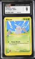 2003 Pokemon EX Dragon Nincada #66/97 CGC 9