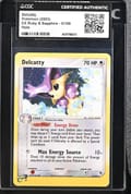 2003 Pokemon EX Ruby & Sapphire (2003 Copyright, w/ "e" Symbol) Delcatty Holo #5/109 CGC AUTH