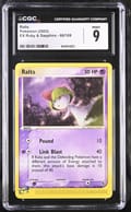 2003 Pokemon EX Ruby & Sapphire (2003 Copyright, w/ "e" Symbol) Ralts #68/109 CGC 9