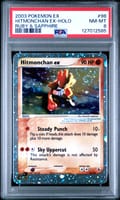 2003 Pokemon Ex Ruby & Sapphire Hitmonchan Ex-Holo Ruby & Sapphire #98 PSA 8