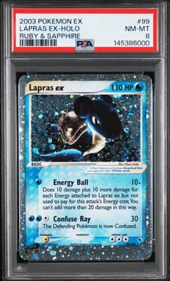 2003 Pokemon Ex Ruby & Sapphire Lapras Ex-Holo #99 PSA 8