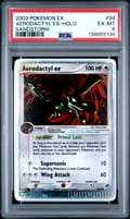 2003 Pokemon Ex Sandstorm Aerodactyl Ex-Holo #94 PSA 6