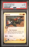 2003 Pokemon Ex Sandstorm Anorith-Reverse Foil #27 PSA 6