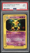 2003 Pokemon Skyridge Alakazam-Holo #H1 PSA 9