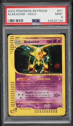 2003 Pokemon Skyridge Alakazam-Holo #H1 PSA 9