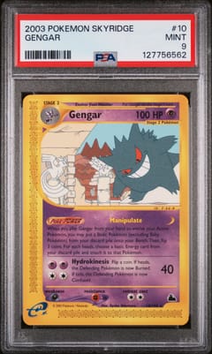 2003 Pokemon Skyridge Gengar #10 PSA 9