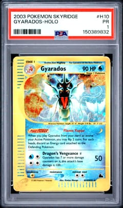 2003 Pokemon Skyridge Gyarados-Holo #H10 PSA 1