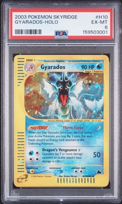 2003 Pokemon Skyridge Gyarados-Holo #H10 PSA 6