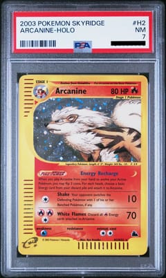 2003 Pokemon Skyridge #H2 Arcanine-Holo