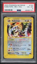 2003 Pokemon Skyridge Kabutops-Reverse Foil #150 PSA 4