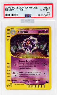 2003 Pokemon Skyridge Starmie-Holo #H28 PSA 10