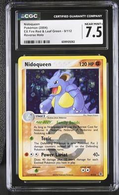 2004 EX Fire Red & Leaf Green Nidoqueen Reverse Holo #9/112 CGC 7.5