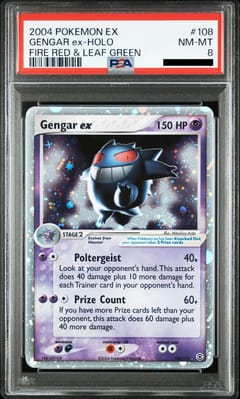 2004 Pokemon Ex Fire Red & Leaf Green #108 Gengar Ex-Holo
