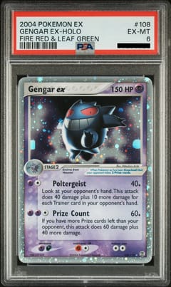 2004 Pokemon Ex Fire Red & Leaf Green #108 Gengar Ex-Holo