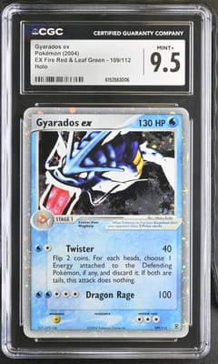 2004 Pokemon EX Fire Red & Leaf Green Gyarados ex Holo #109/112 CGC 9.5