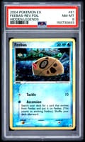 2004 Pokemon Ex Hidden Legends Feebas-Reverse Foil #61 PSA 8