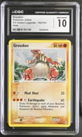 2004 Pokemon EX Hidden Legends Groudon Holo #102/101 CGC 10