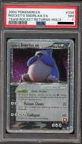 2004 Pokemon Ex Team Rocket Returns #104 Rocket's Snorlax Ex-Holo