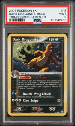 2004 Pokemon Ex Team Rocket Returns Dark Dragonite-Holo Cosmos-James Theme Deck #15 PSA 9