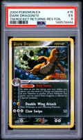 2004 Pokemon Ex Team Rocket Returns Dark Dragonite-Reverse Foil #15 PSA 5