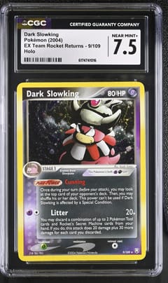 2004 Pokemon EX Team Rocket Returns Dark Slowking Holo #9/109 CGC 7.5